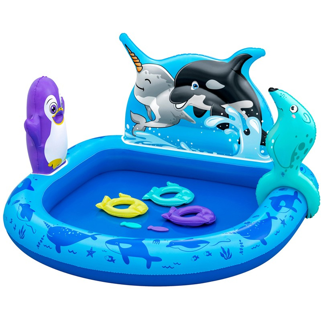 imagen de Bestway: Amigos Polares piscina inflable 134×131×73 cm 1