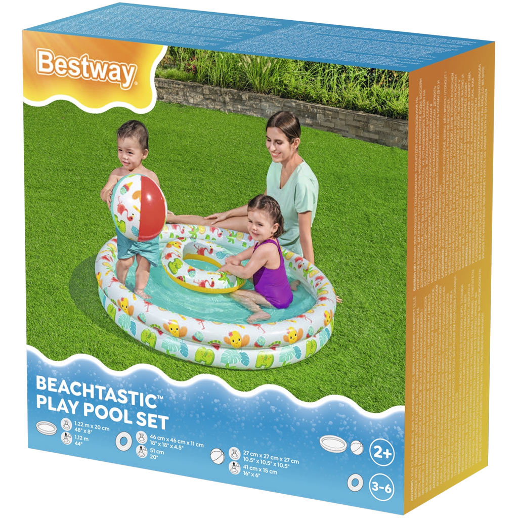imagen de Bestway: Beachtastic piscina inflable de chapoteo 3 en 1 set Ø 122 x 20 cm 4