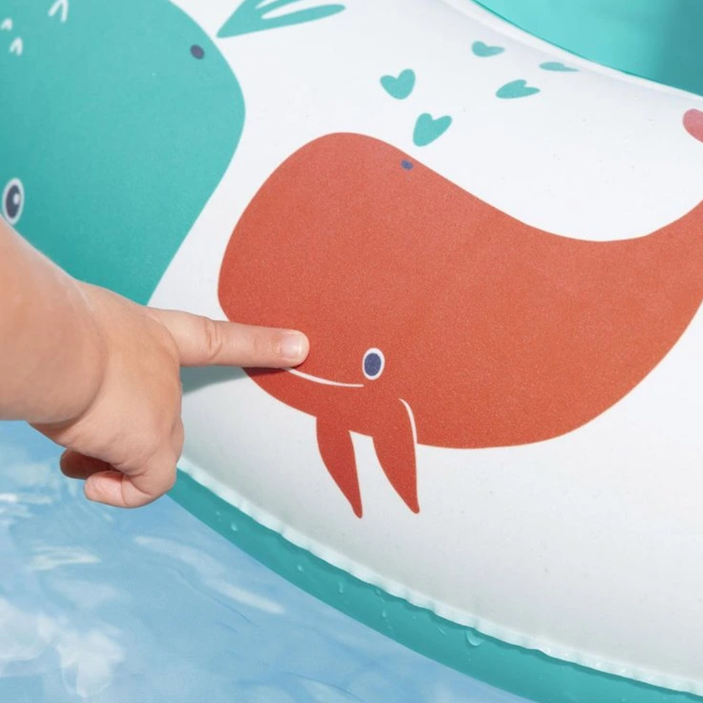 imagen de Bestway: Bote de bebé con ballena y toldo 84 x 67 cm 2