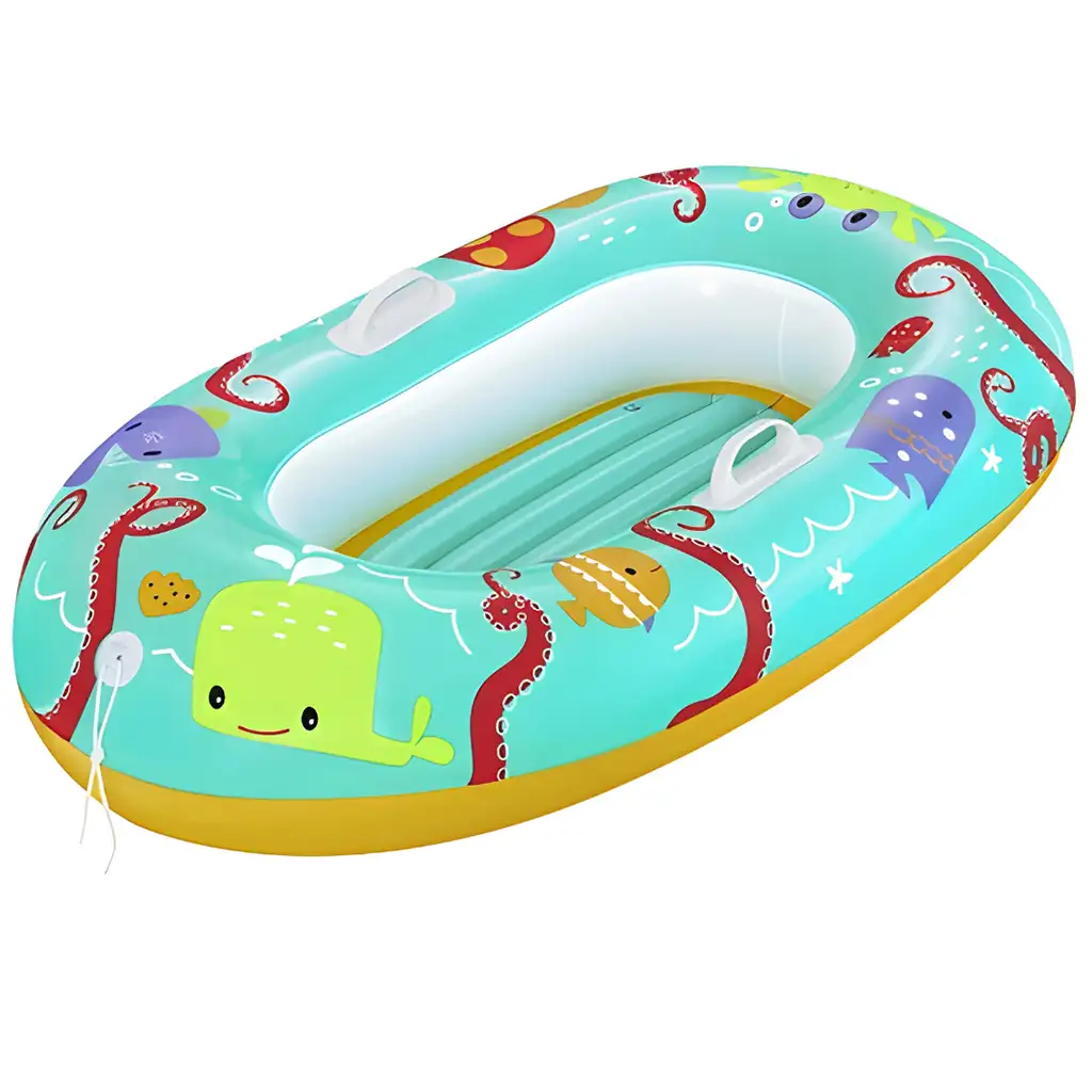 imagen de Bestway: Divertido bote inflable de animales marinos para bebés 119x79cm 1