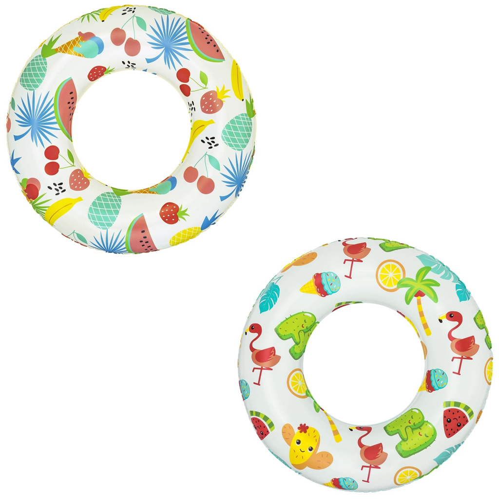 imagen de Bestway: Divertido flotador de piscina con diseño tropical en dos versiones de 61cm 1ud 1