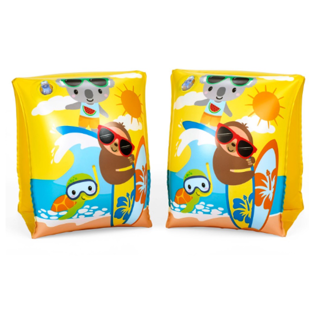 imagen de Bestway: Divertidos flotadores de frutas y animales en dos versiones 23x15cm 1ud 1
