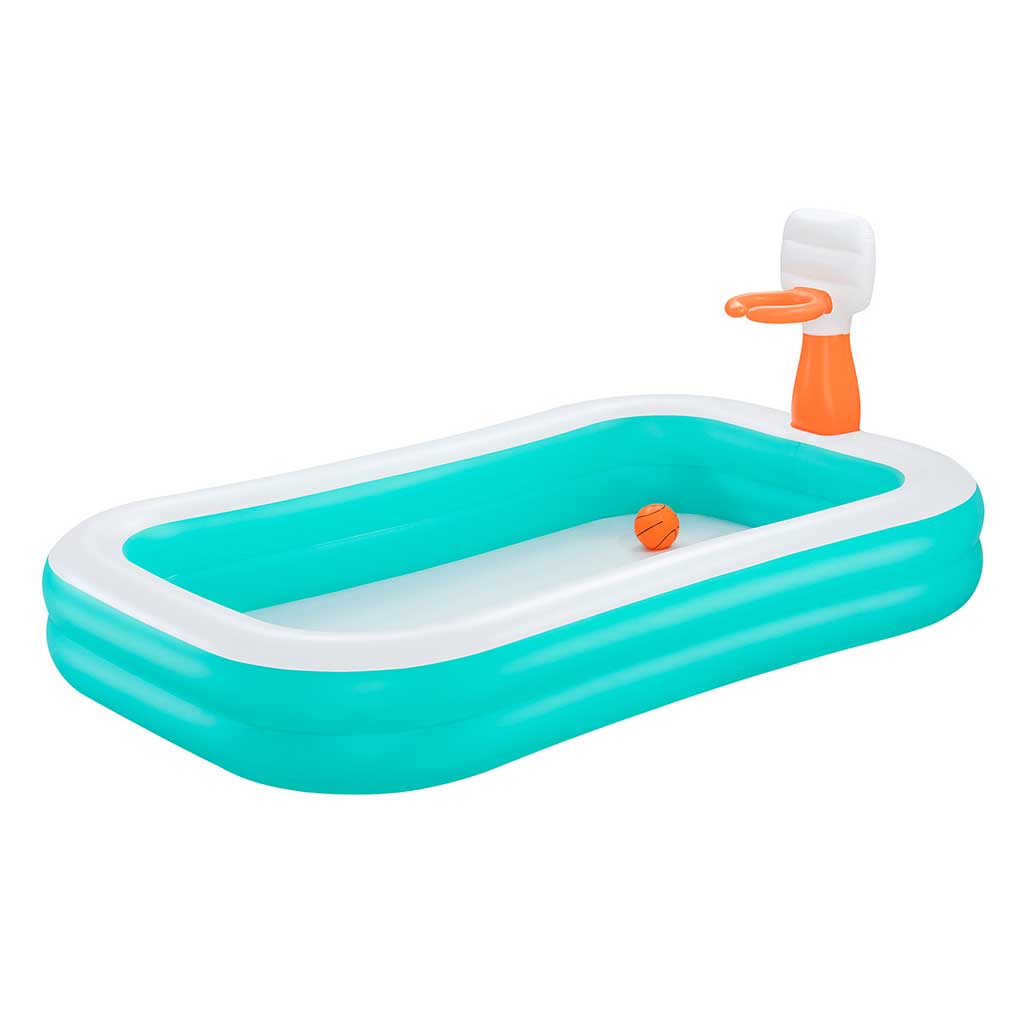 imagen de Bestway: Dunk N' Splash™ piscina de baloncesto con aro 251x168x102cm 1