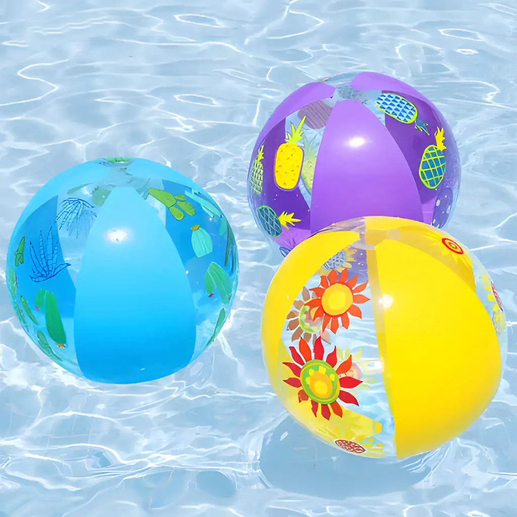 imagen de Bestway: Pelota de playa colorida con estampado Splash en varias versiones de 51 cm 1
