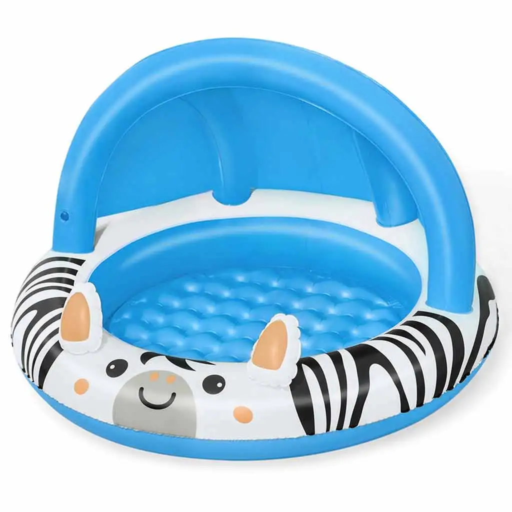 imagen de Bestway: Safari Sun™ piscina de chapoteo con diseño de cebra y techo protector solar Ø 97 x 66 cm 1