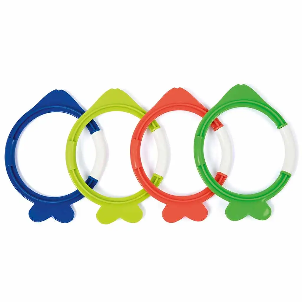 imagen de Bestway: Set de 4 anillos de buceo en forma de pez Lil' Fish™ 2
