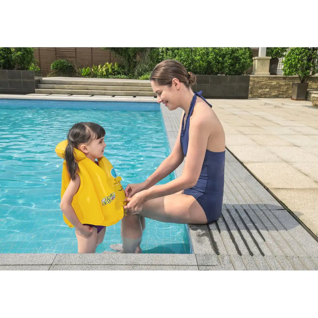 imagen de Bestway: Swim Safe - Chaleco de natación inflable para niños 51x46cm 2