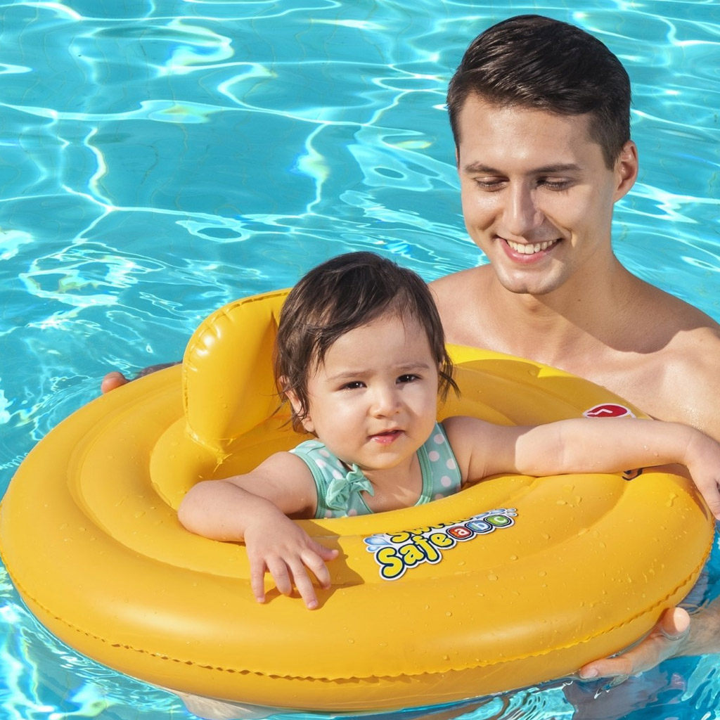 imagen de Bestway: Swim Safe - Flotador de bebé con tres anillos 69cm 2