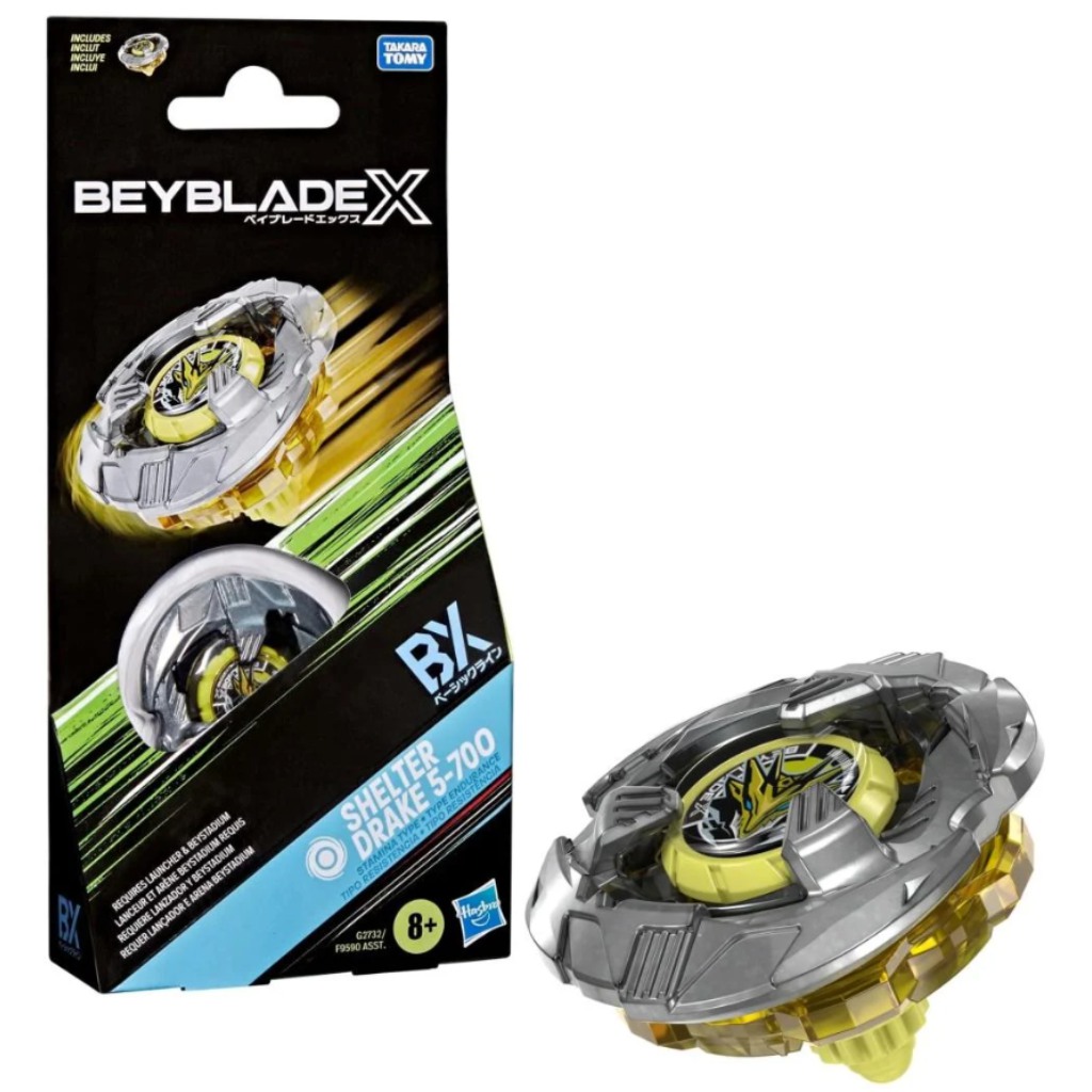 imagen de Beyblade X BX Shelter Drake 5-70O peonza - Hasbro 1