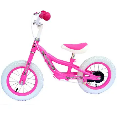 imagen de Bicicleta de equilibrio rosa con freno 12" - Spartan 1