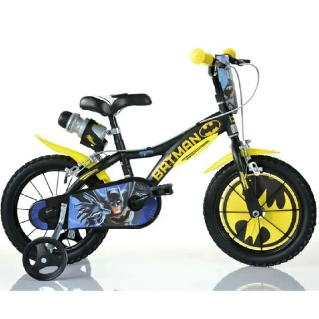 imagen de Bicicleta de niño Batman negra tamaño 14 - bicicleta Dino Bikes 1