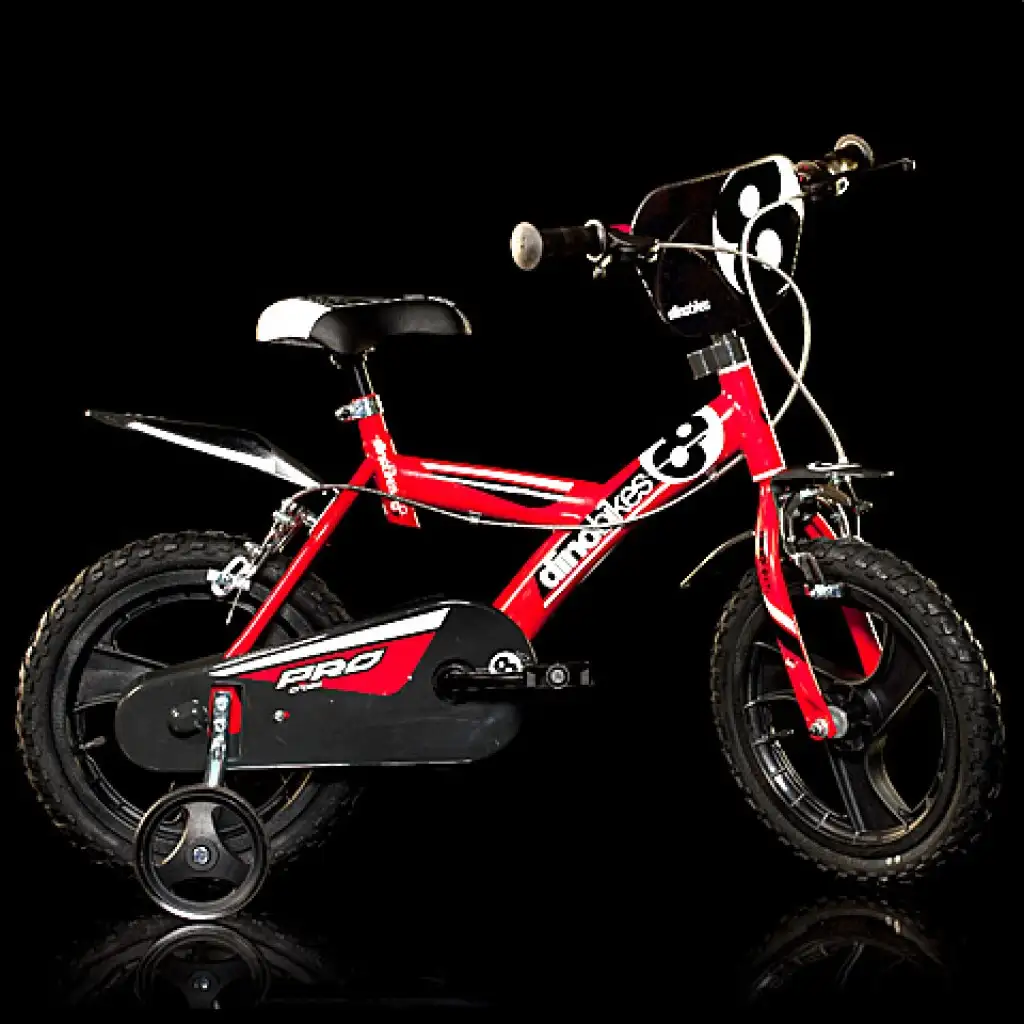 imagen de Bicicleta infantil de color rojo tamaño 16 - Bicicleta Dino Bikes 1