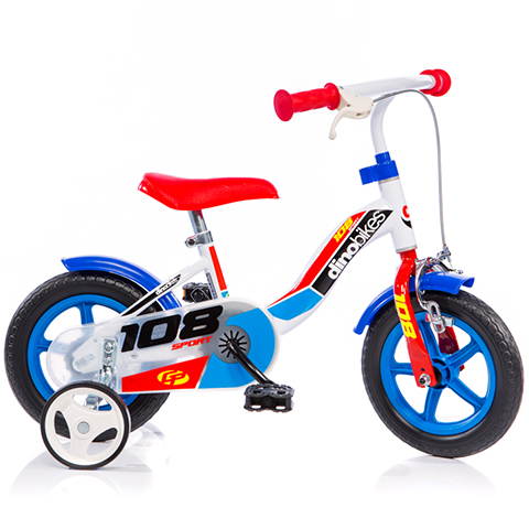imagen de Bicicleta infantil Dino Sport azul-blanco-rojo tamaño 10 - bicicleta Dino Bikes 1