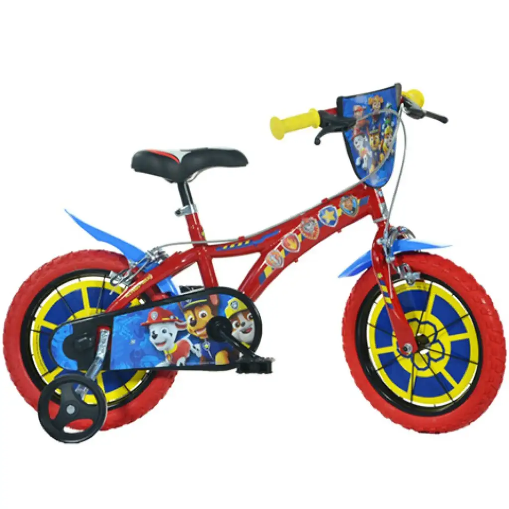 imagen de Bicicleta infantil Mancs Őrjárat roja-azul tamaño 14 - bicicleta Dino Bikes 1