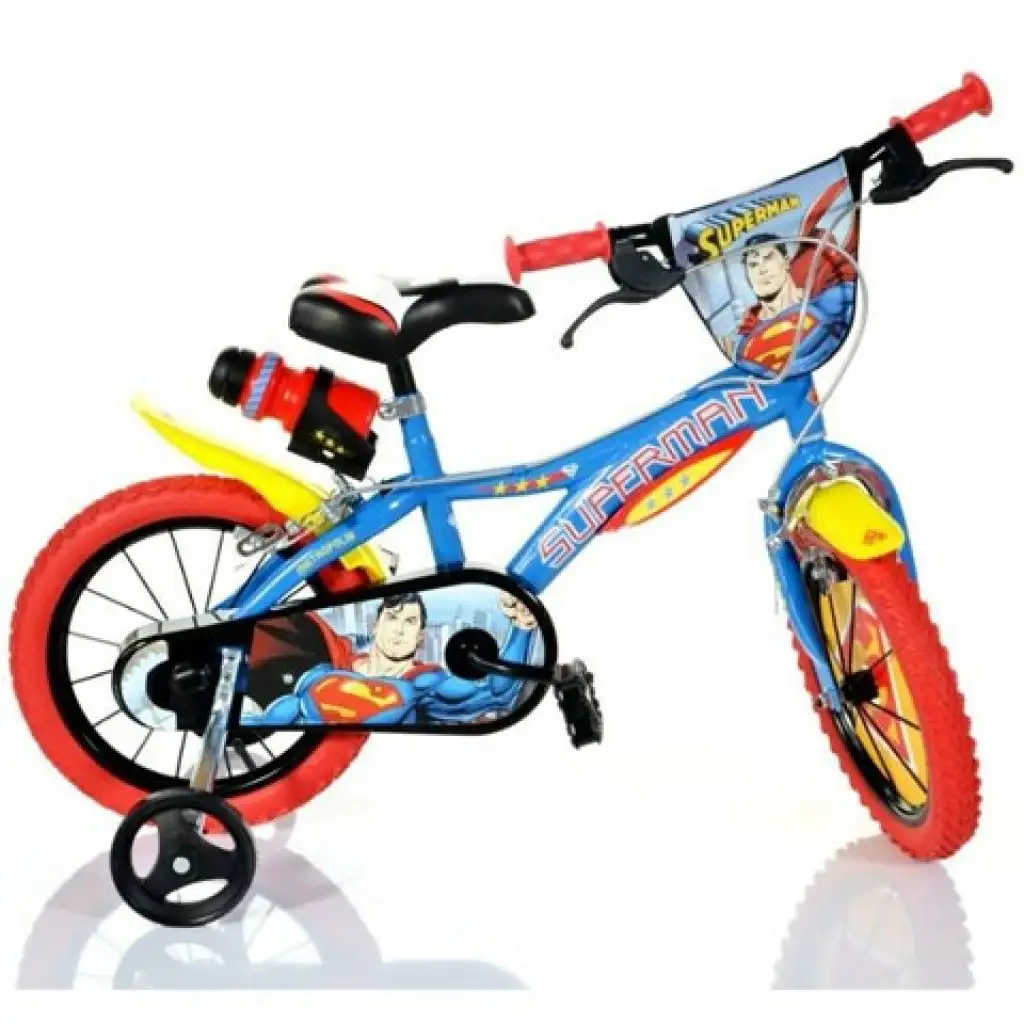 imagen de Bicicleta infantil negra de Superman tamaño 14 - bicicleta Dino Bikes 1