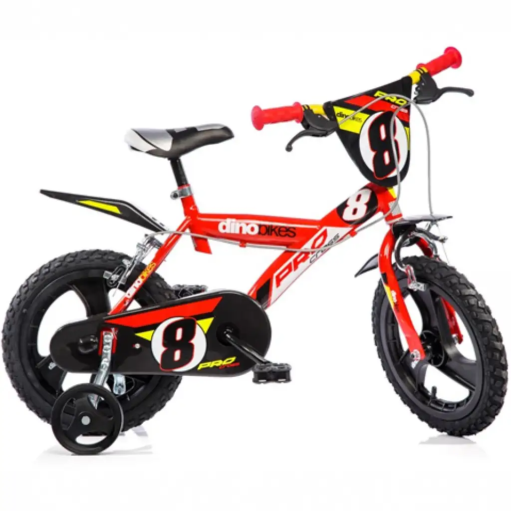imagen de Bicicleta infantil roja de 14 pulgadas - Dino Bikes 1