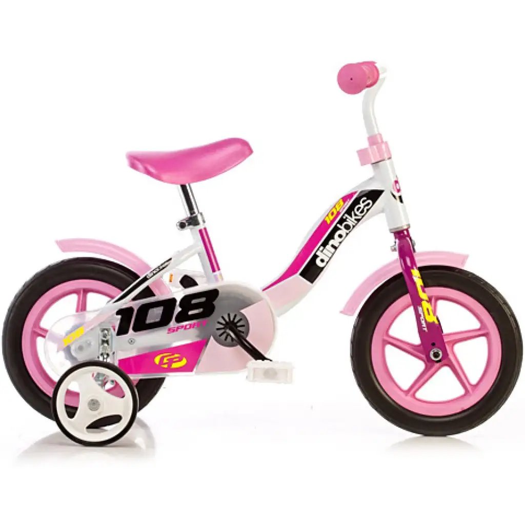 imagen de Bicicleta infantil rosa tamaño 10 - bicicleta Dino bikes 1
