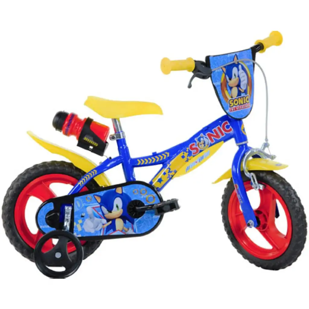 imagen de Bicicleta infantil Sonic azul-amarillo tamaño 12 - bicicleta Dino Bikes 1