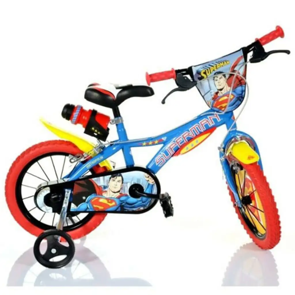 imagen de Bicicleta infantil Superman de tamaño 16 - Bicicleta Dino Bikes 1