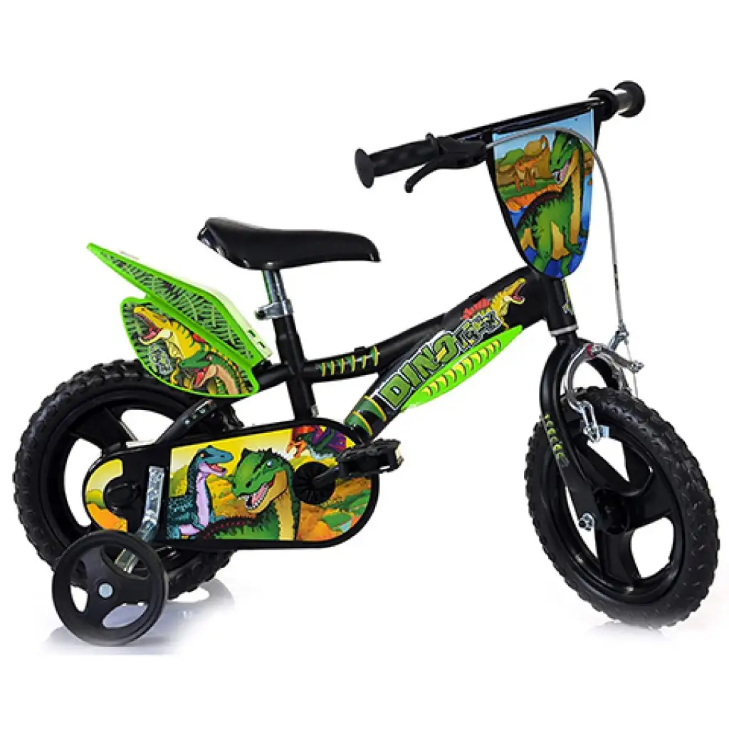 imagen de Bicicleta infantil T-Rex de dinosaurio tamaño 12 - bicicleta Dino Bikes 1