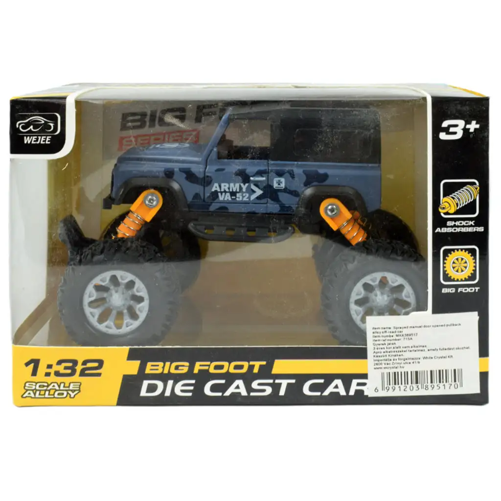 imagen de Big Foot Series: Vehículo todoterreno con ruedas de goma 13cm 5
