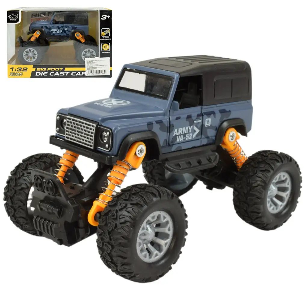 imagen de Big Foot Series: Vehículo todoterreno con ruedas de goma 13cm 1
