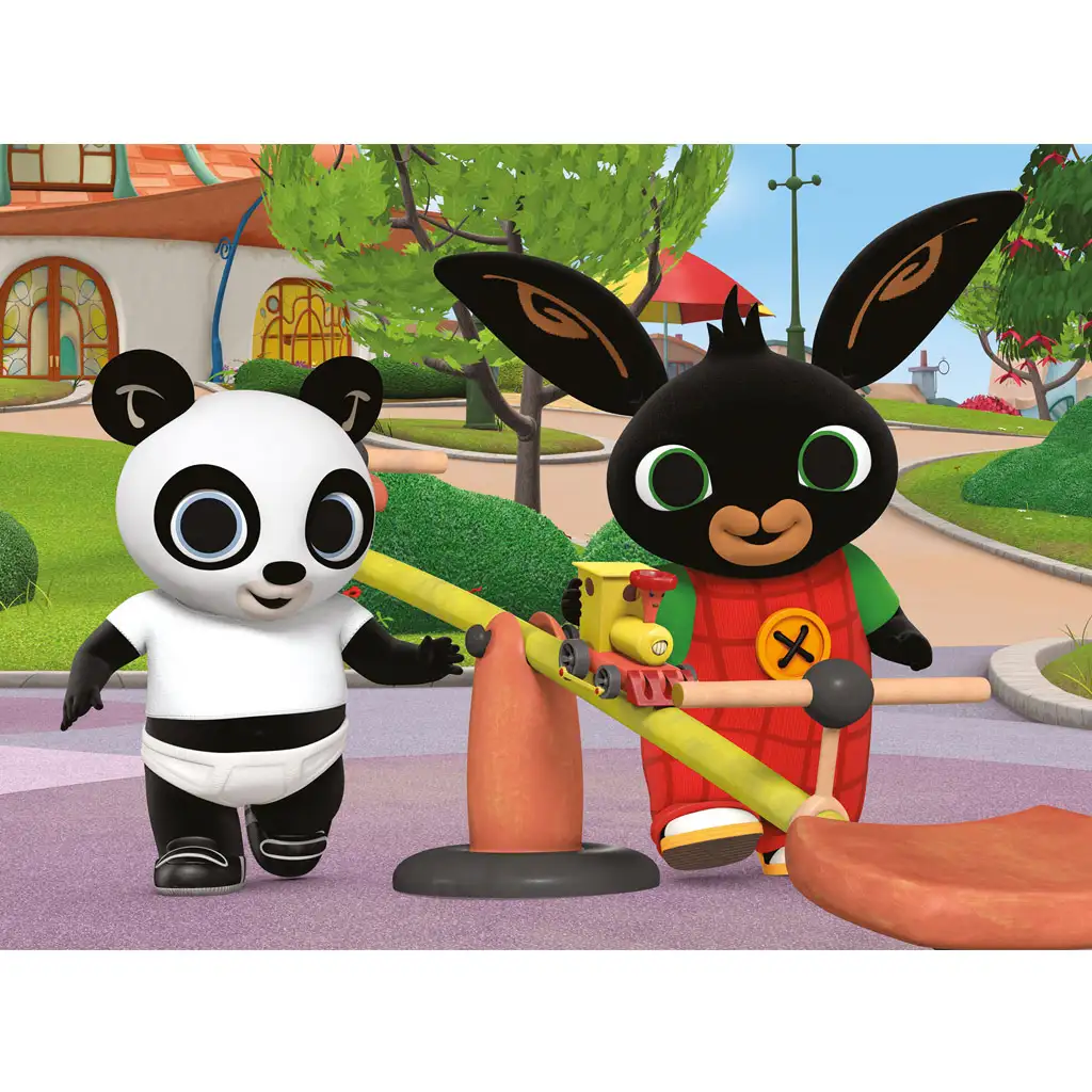imagen de Bing y Pando en el parque infantil 24 piezas Eco mini puzzle 35x25cm - Lisciani 2