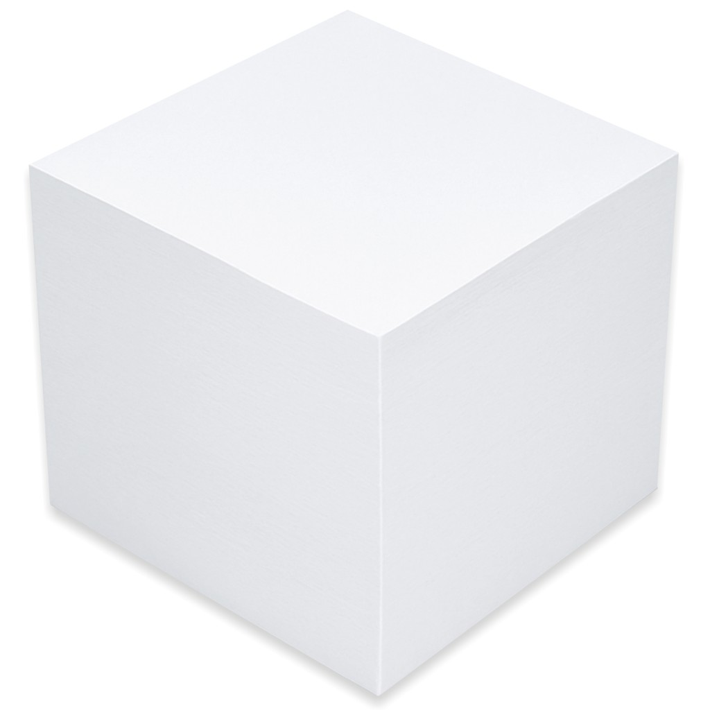 imagen de Bloc de notas en forma de cubo 8,5x8,5x8,5cm de 1000 hojas 1