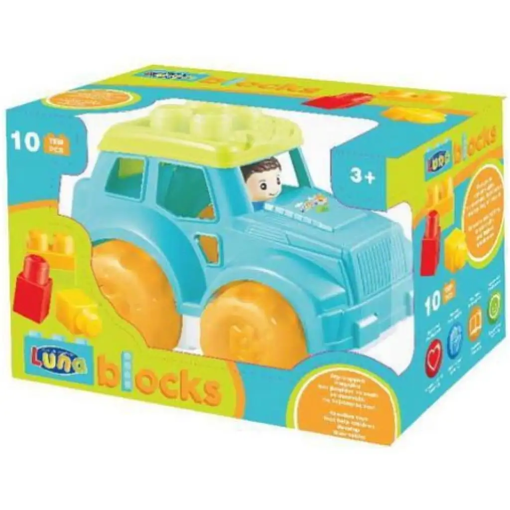 imagen de Blocks Maxi: Juego de construcción de todoterreno de 10 piezas 2