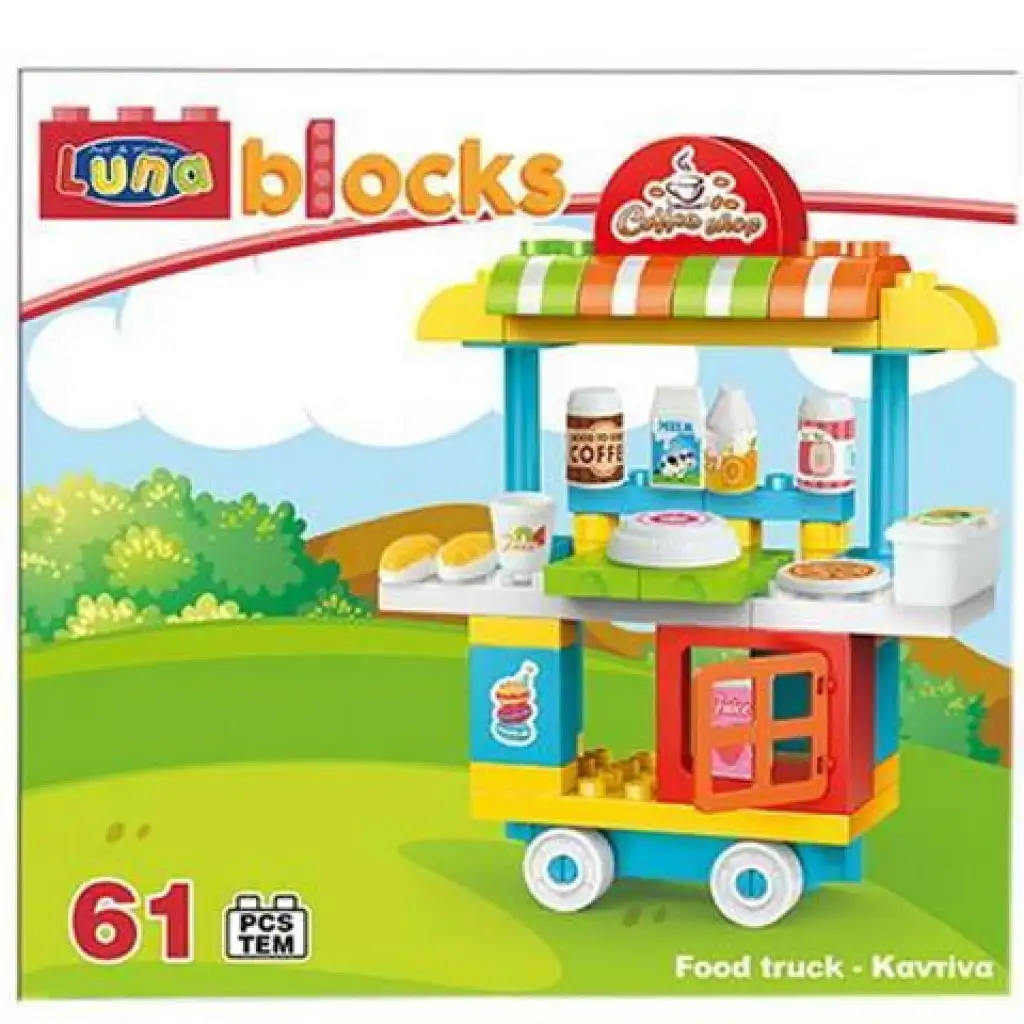 imagen de Bloques Cafetería Rodante Juego de Construcción 61 piezas 1
