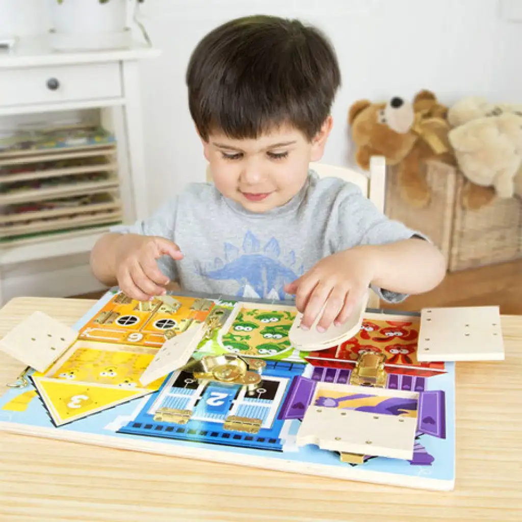imagen de Bloques de cerraduras y pestillos - Melissa & Doug 3