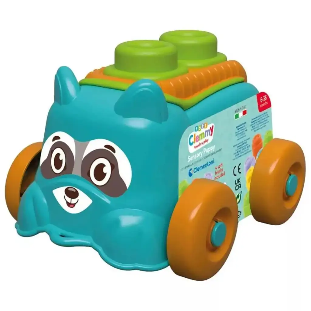 imagen de Bloques de construcción suaves para el desarrollo de habilidades en caja de animales rodantes - Clementoni 3
