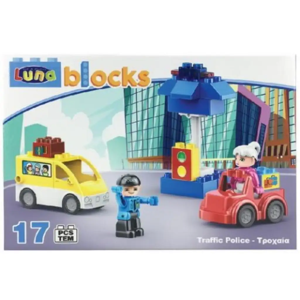imagen de Bloques: Set de construcción de policía de tráfico de 17 piezas 2