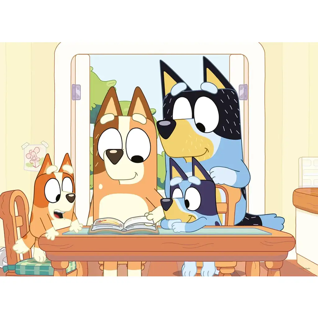 imagen de Bluey 2 en 1 24 piezas puzzle y libro para colorear 50x35cm - Lisciani 2