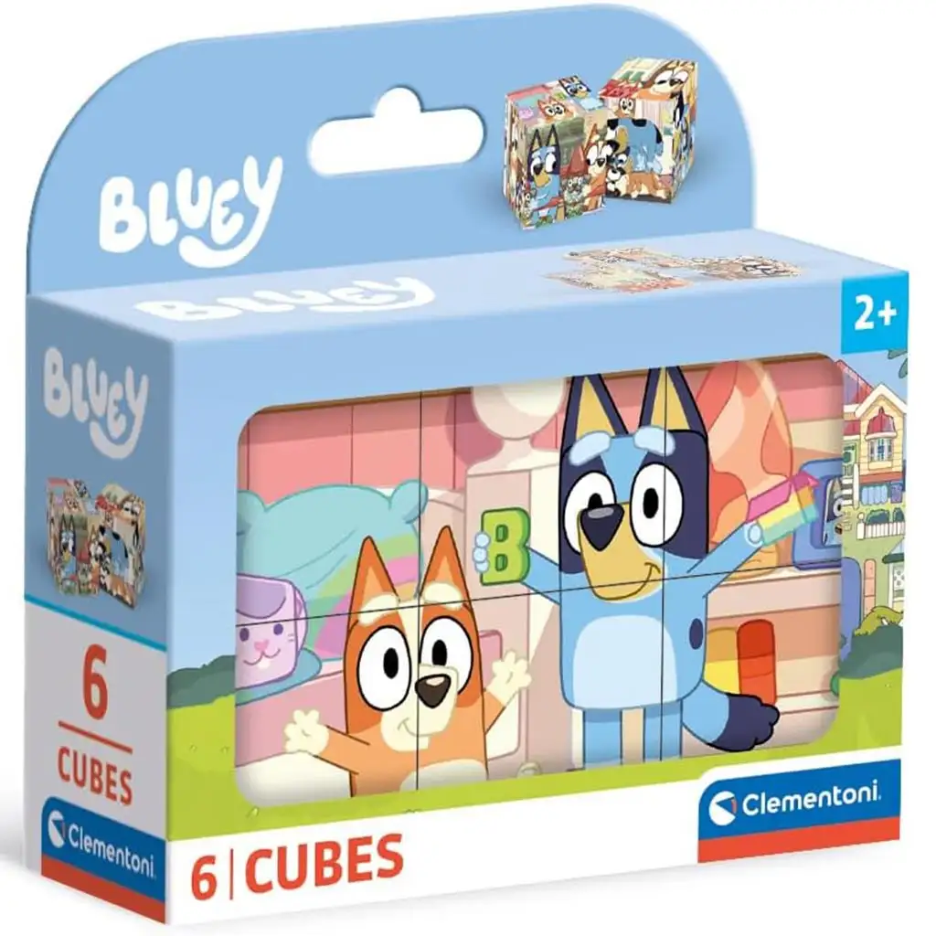 imagen de Bluey 6 piezas de cubos de cuentos - Clementoni 1