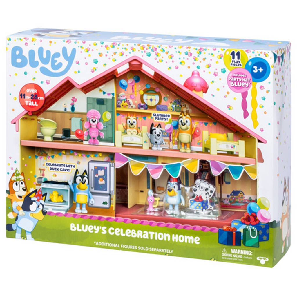 imagen de Bluey: Casa familiar festiva set de juego con figura festiva de Bluey 2