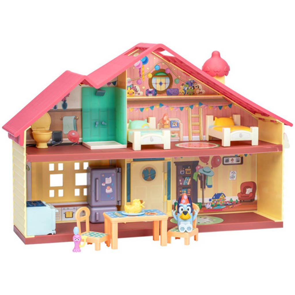 imagen de Bluey: Casa familiar festiva set de juego con figura festiva de Bluey 6