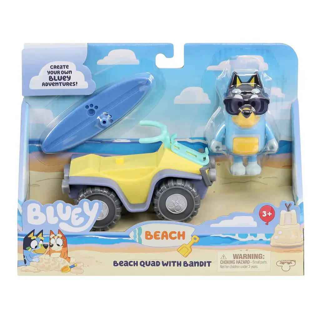 imagen de Bluey: Conjunto de Quad de Playa con figura de Bandit 1