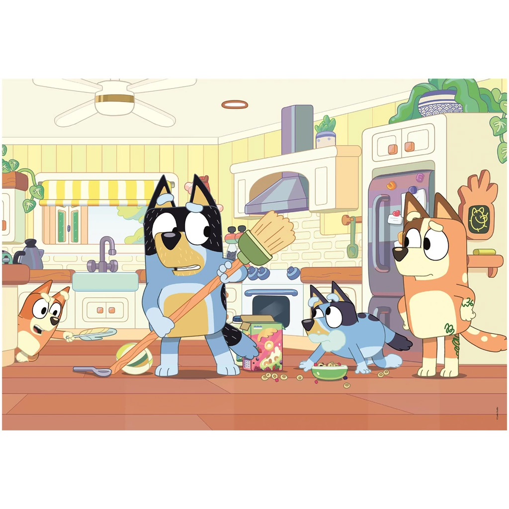 imagen de Bluey en la cocina rompecabezas Supercolor de 60 piezas - Clementoni 2