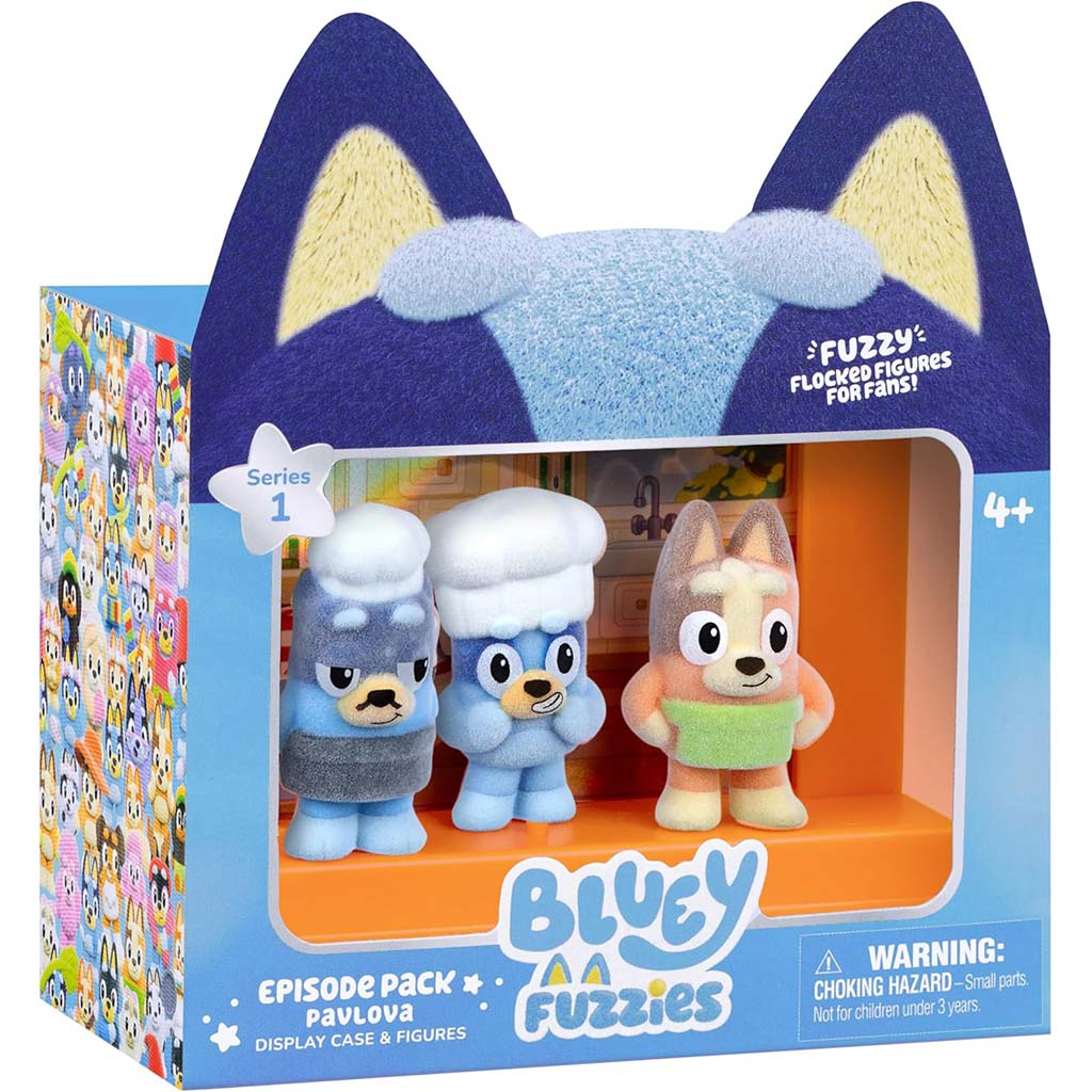 imagen de Bluey Fuzzies Episodio set de 3 piezas - Pavlova 1