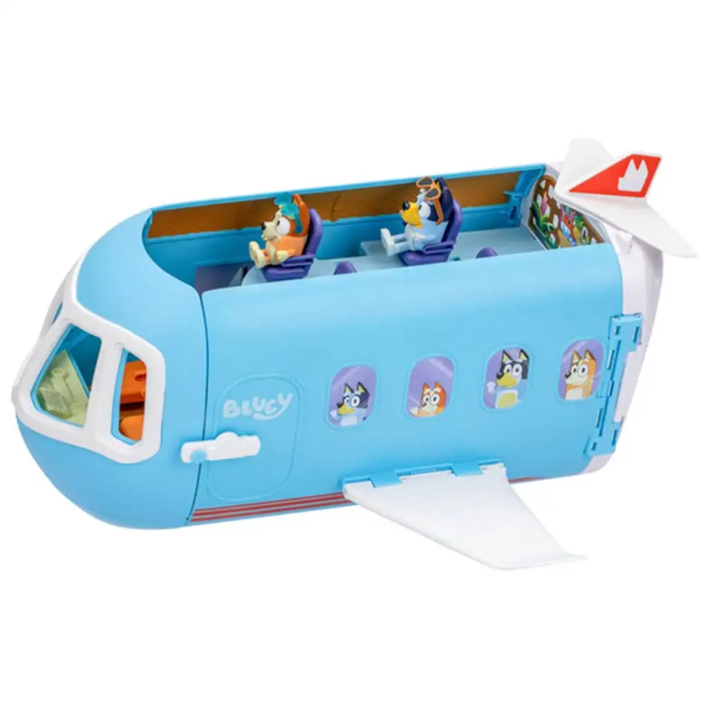 imagen de Bluey: Juego de avión con figuras de personajes y accesorios 4