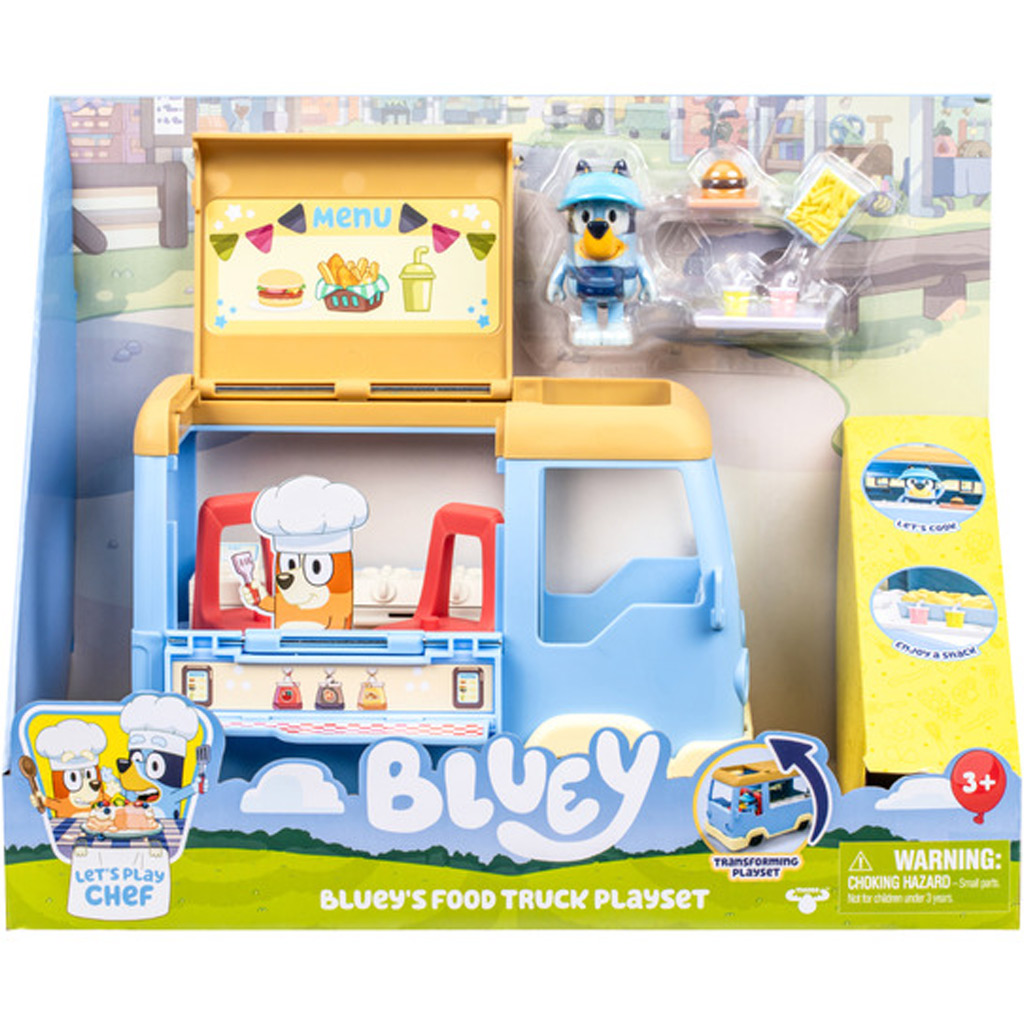 imagen de Bluey: Juego de coche de buffet con figura de Bluey 1