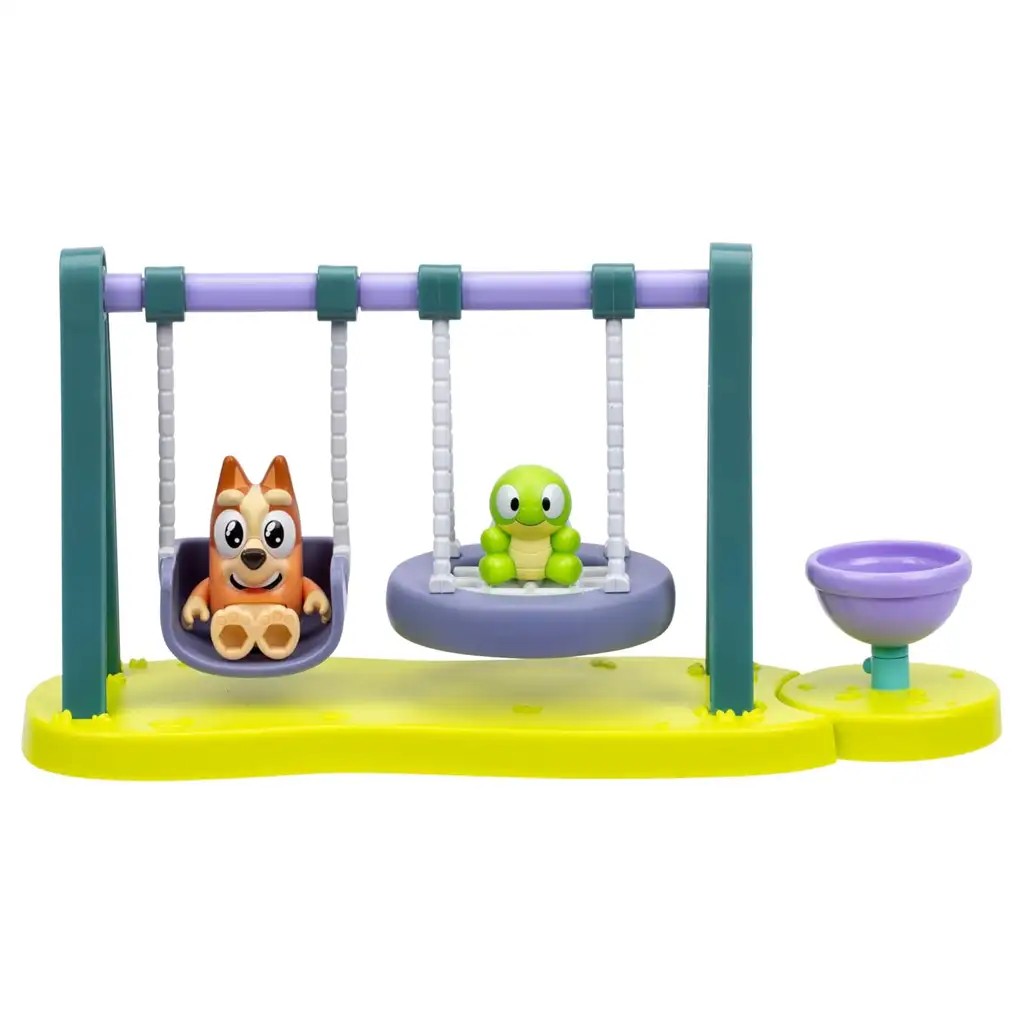 imagen de Bluey: Juego de parque con figura de Bingo y Tortuga 2