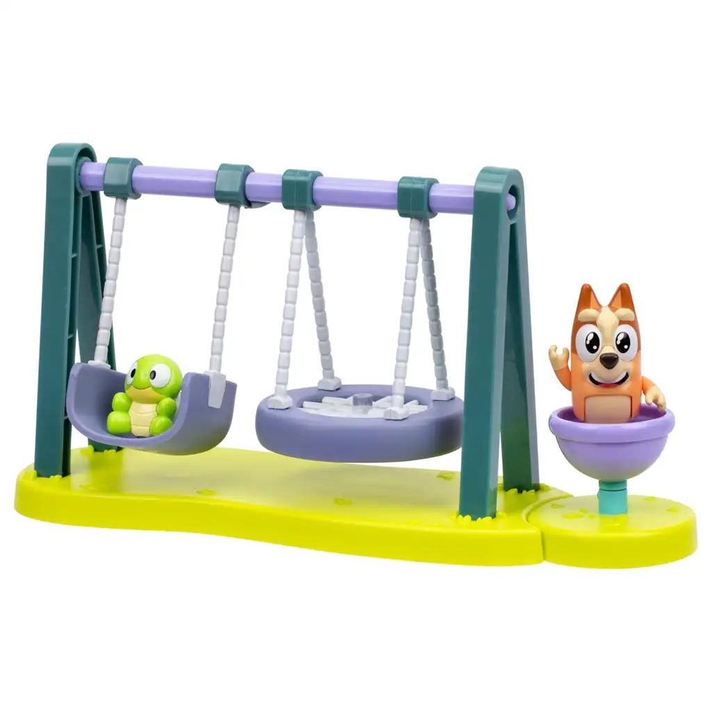 imagen de Bluey: Juego de parque con figura de Bingo y Tortuga 3
