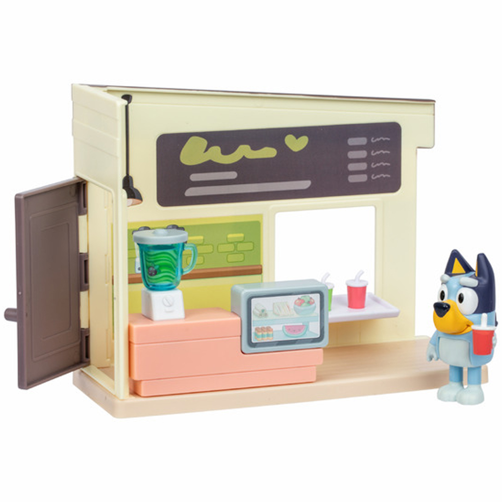 imagen de Bluey: Juego de tienda de jugos con figura de Bluey 2