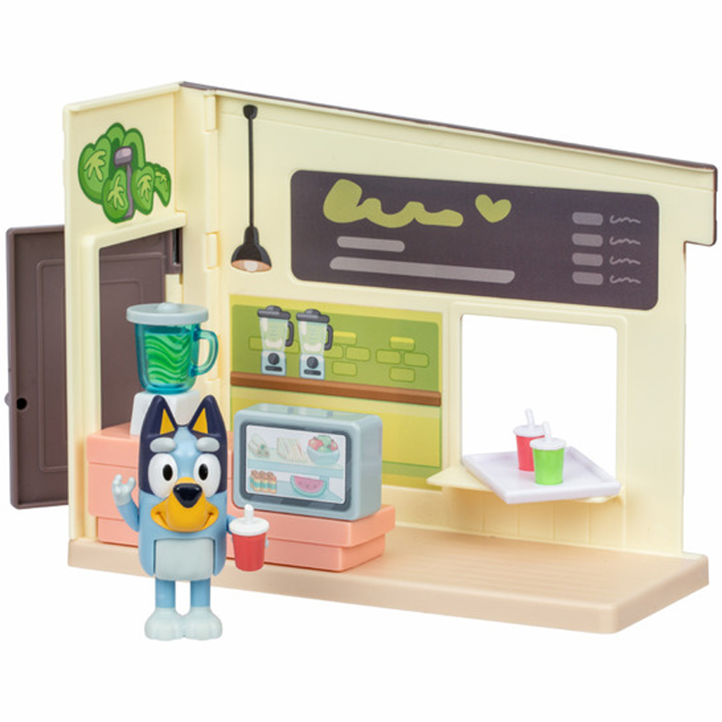imagen de Bluey: Juego de tienda de jugos con figura de Bluey 3