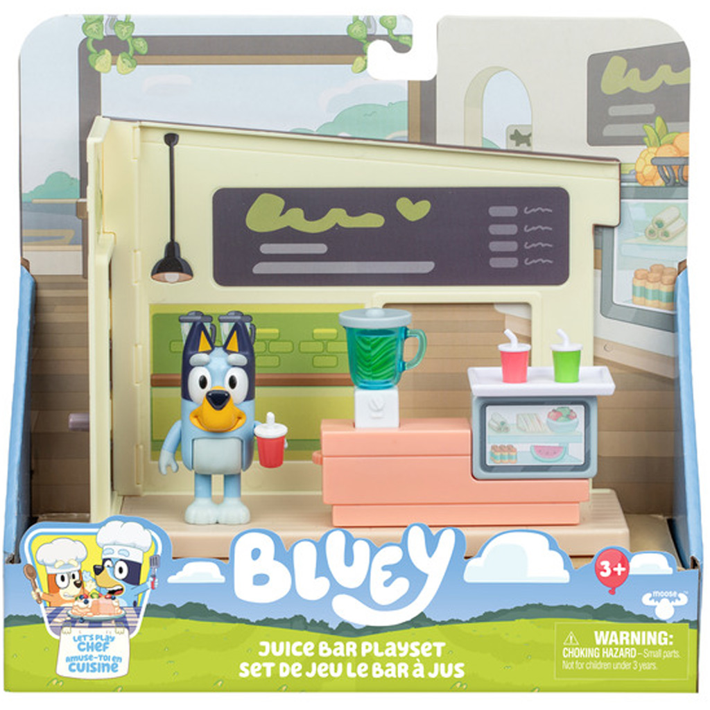 imagen de Bluey: Juego de tienda de jugos con figura de Bluey 1