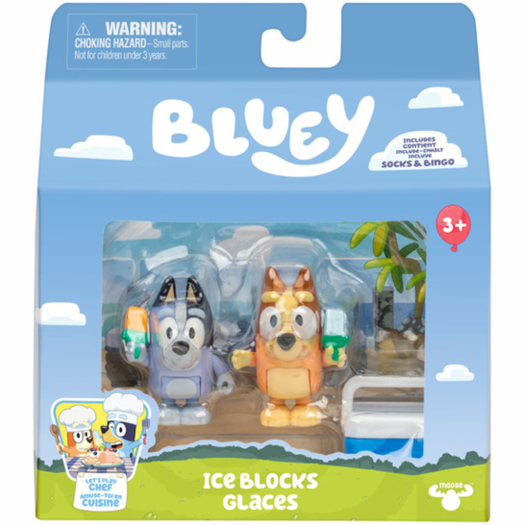 imagen de Bluey: Paquete de figuras de personajes dobles - Helado 1