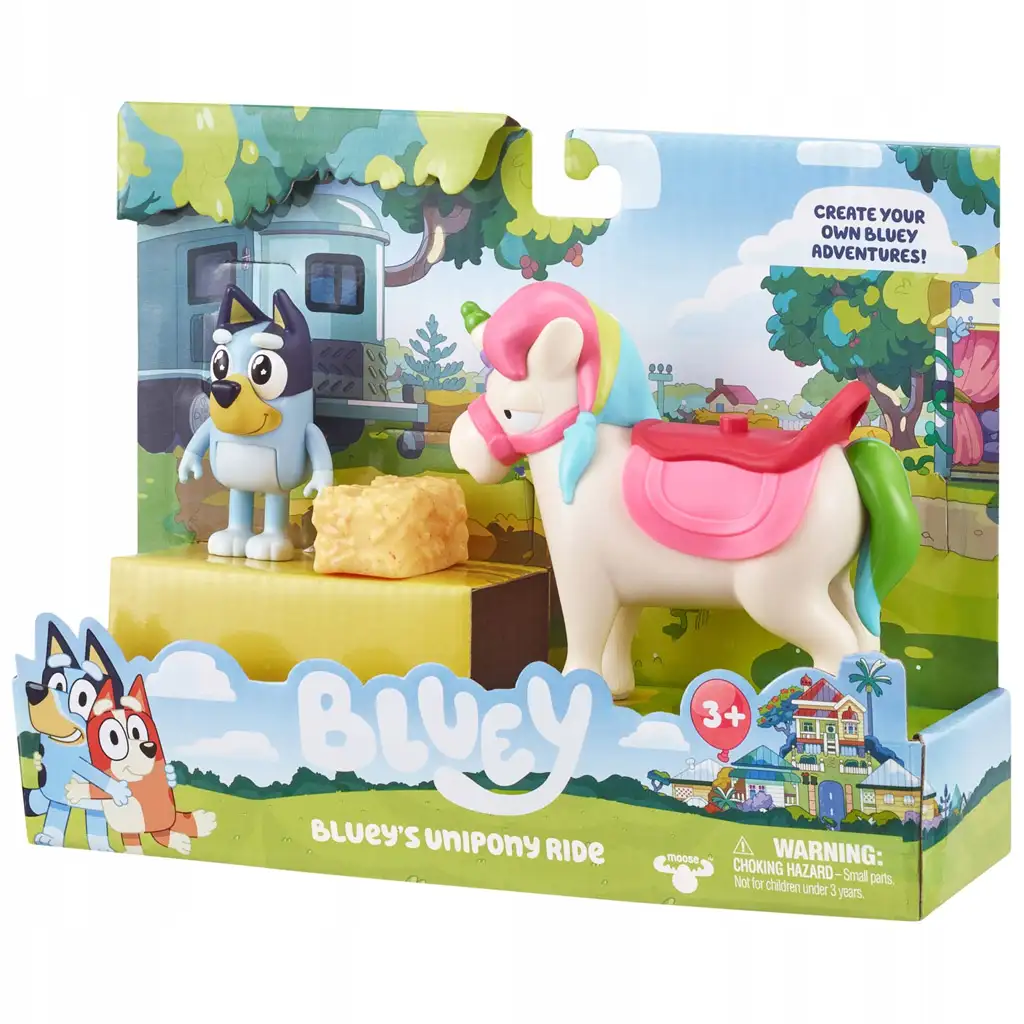imagen de Bluey: Set de figura de juego de unicornio 1