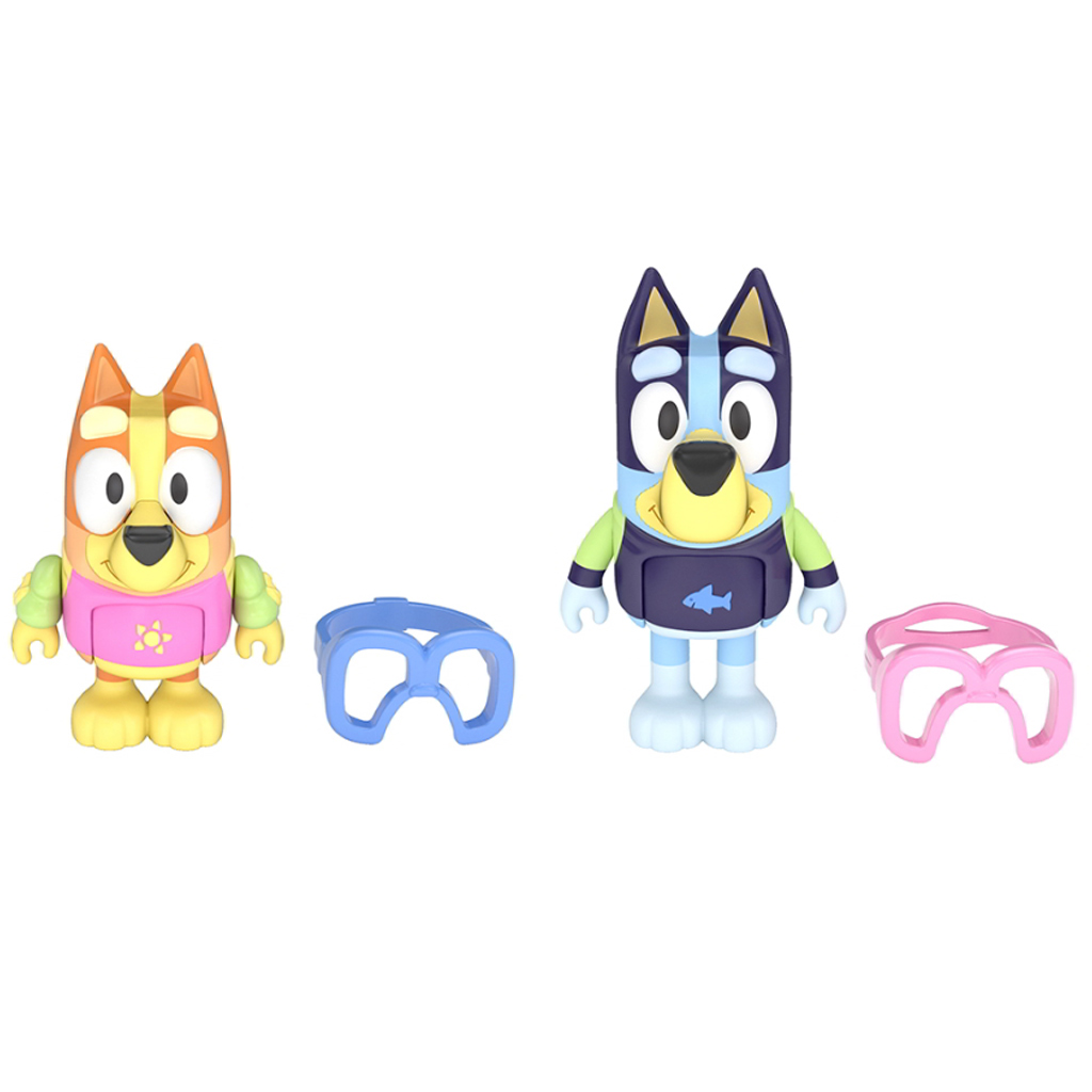 imagen de Bluey: Set de figuras de juego de fiesta en la piscina de Bluey y Chilli 2